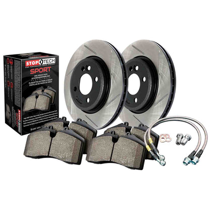 Stoptech Sport Axle Pack, Slotted, Rear 977.44034R