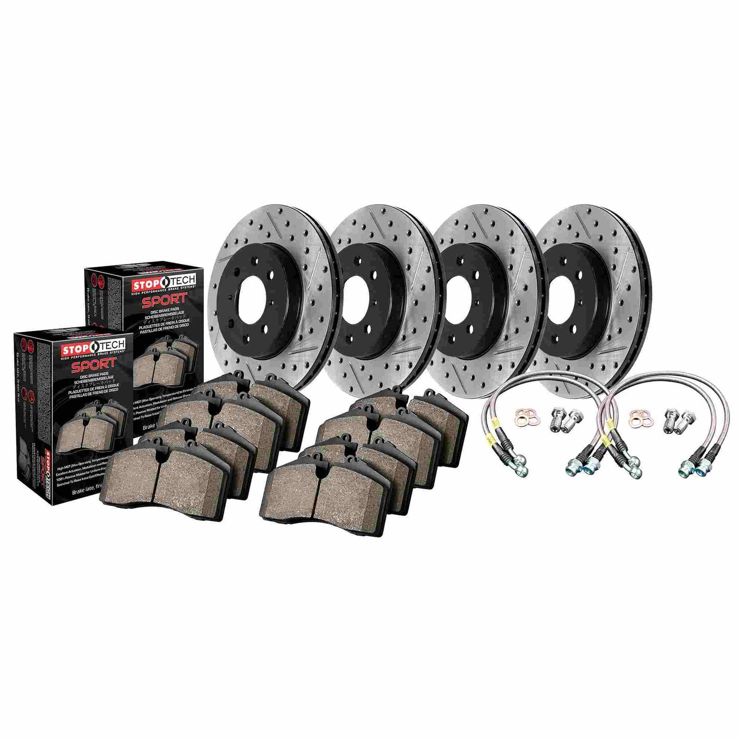 Sport Axle Pack, Drilled & Slotted, 4 Wheel 978.33045