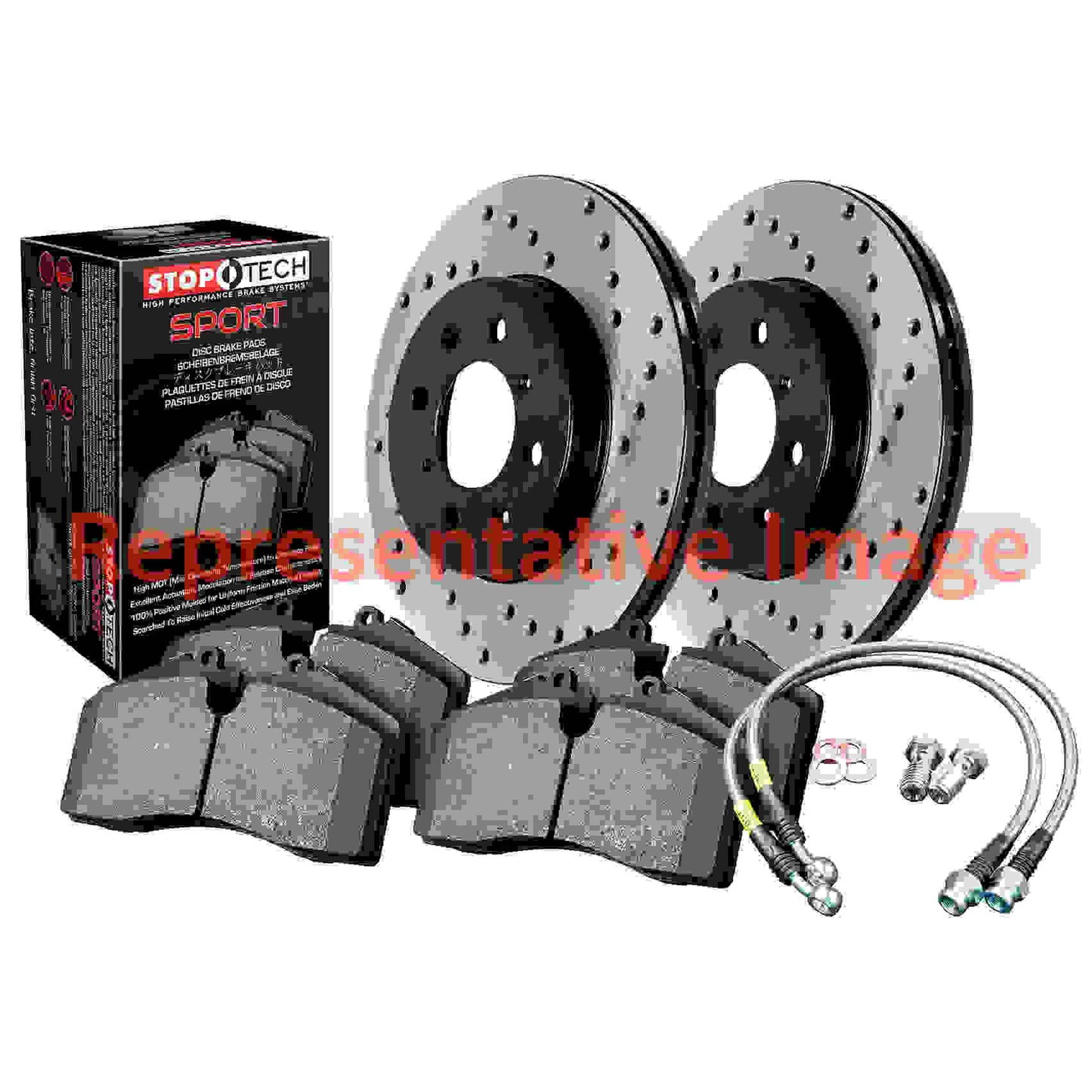 Stoptech Sport Axle Pack Drilled Rotor, 4 Wheel 979.46000