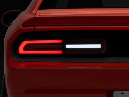 Raxiom 08-14 Dodge Challenger LED Tail Lights- BlkHousing Red Lens CH15224
