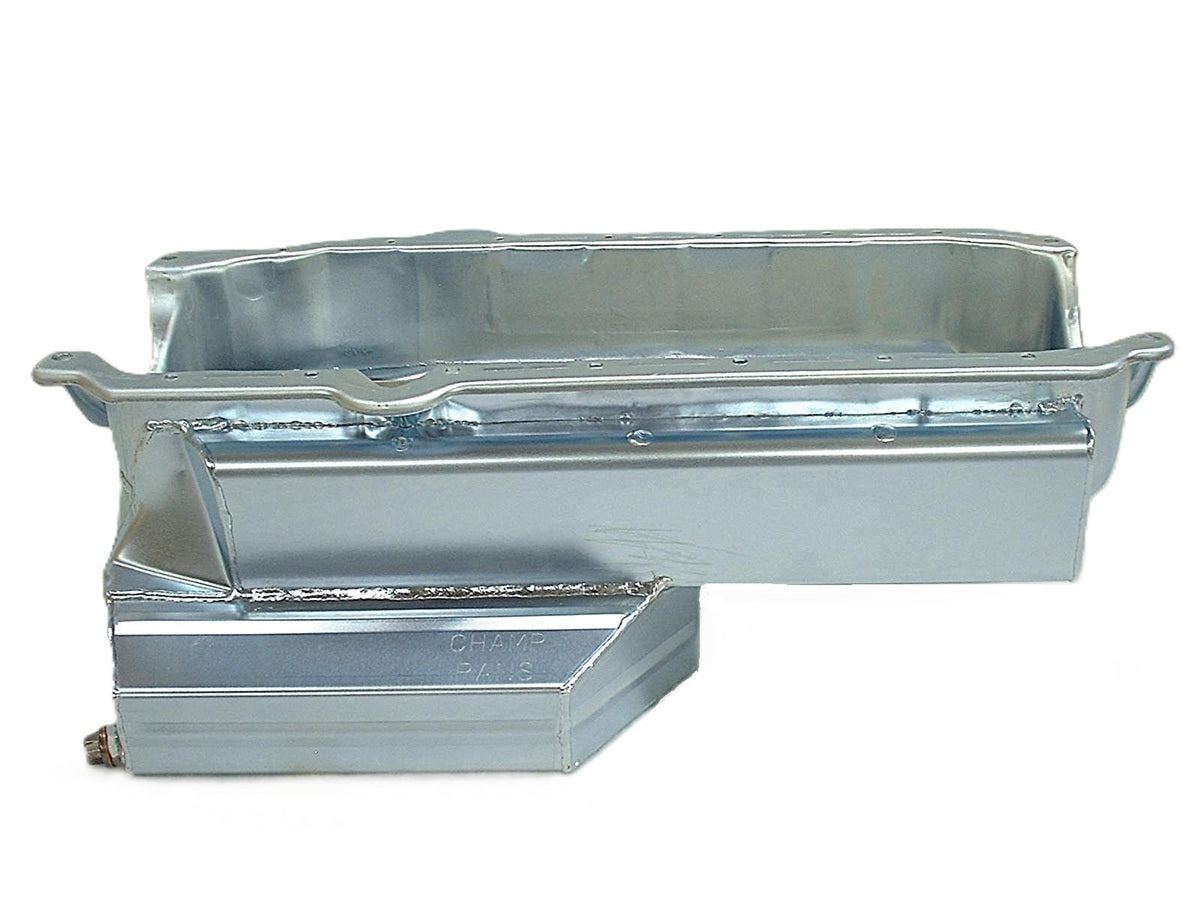 CHAMP PANS SBC CT 8qt Oil Pan Steel w/Kick-Out 86-03 Engines and Components Engine Covers, Pans and Dress-Up Components main image