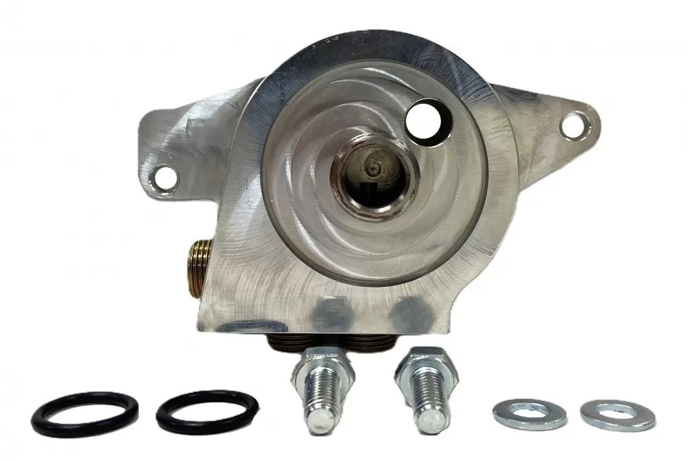 CHAMP PANS Billet Alm. Oil Filter Adapter For LS Oil Pans Engines and Components Oiling Systems main image