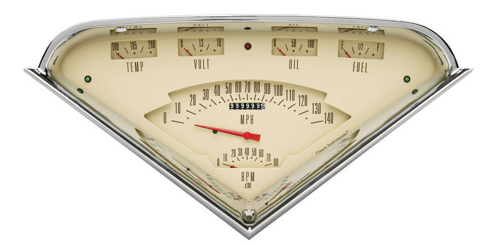 Classic Instruments Tach Force 6 Gauge Set Tan Gauge Kits Analog Gauge Kits main image