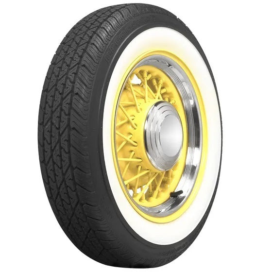 Coker Tire Tire 165R15 BF Goodrich 2-1/4in Whitewall Tires and Tubes Tires main image