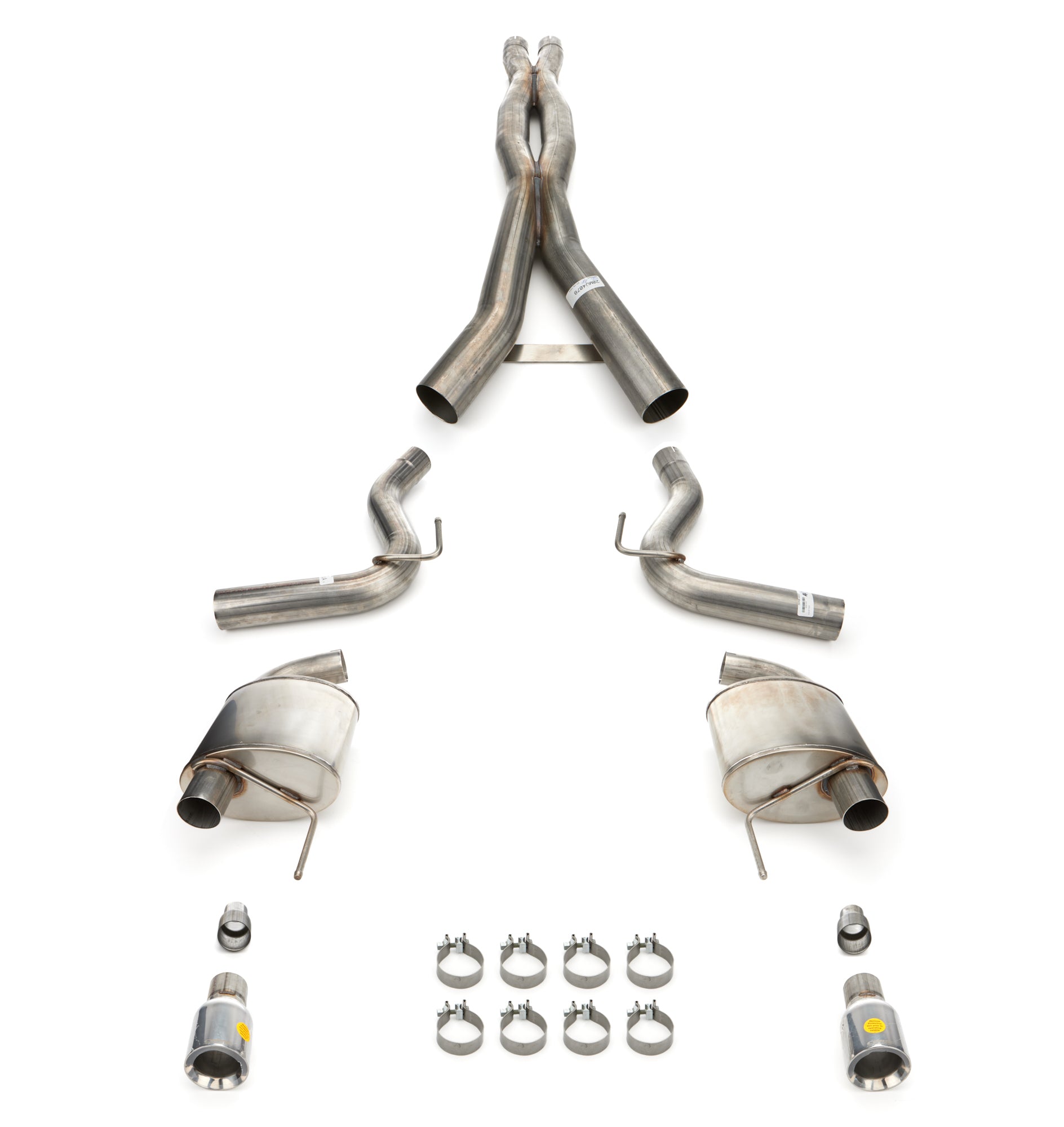 CORSA Performance Corsa 2024 Ford MustangGT Sport Cat-Back Exhaust Sys. 3.0in Dual Rear Exit w/4.5in Straight Cut Tips 21255