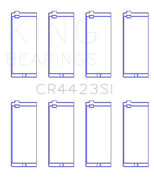 King Engine Bearings Chevrolet 153 OHV Connecting Rod Bearing Set CR4423SI