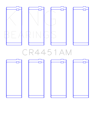King Engine Bearings Volvo 244/245 Connecting Rod Bearing Set CR4451AM