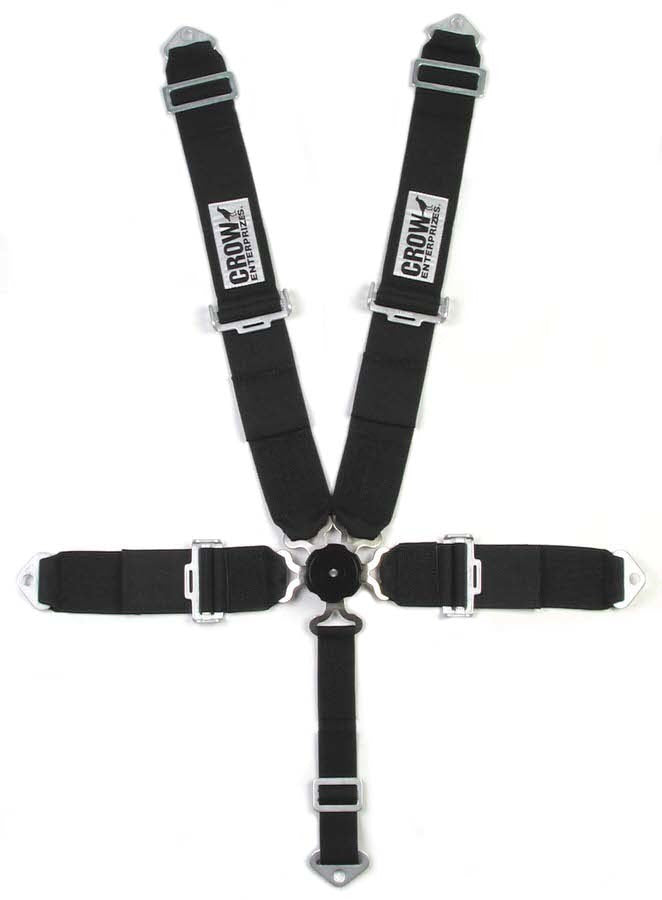 CROW SAFETY GEAR 5-Way  Kam Lock  3in 50in Lap Belt Black Safety Equipment Safety Restraints main image