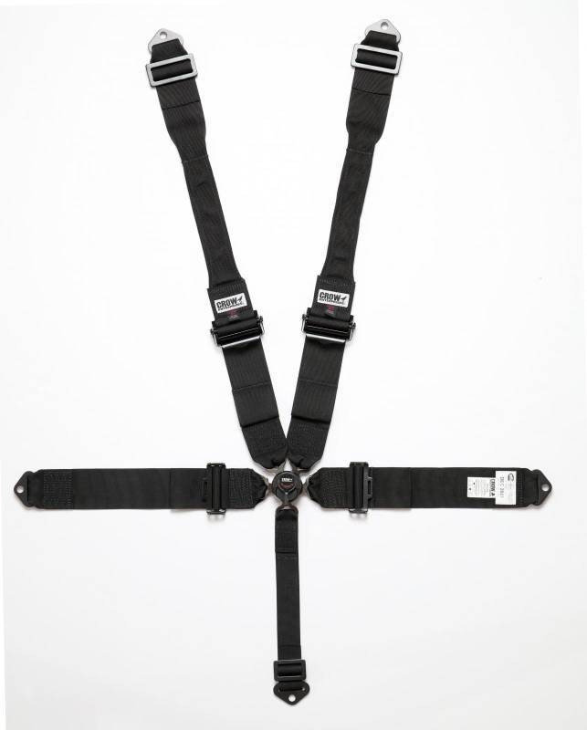 CROW SAFETY GEAR 5 Way Kam Lock DB Harness Alum Black Safety Restraints Seat Belts and Harnesses main image