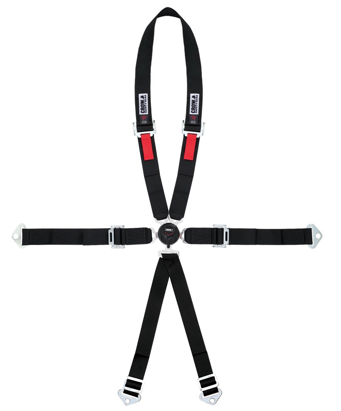 CROW SAFETY GEAR 6-Way 2in Restraint Kam Lock Lap Belt Drag One-P Safety Equipment Safety Restraints main image