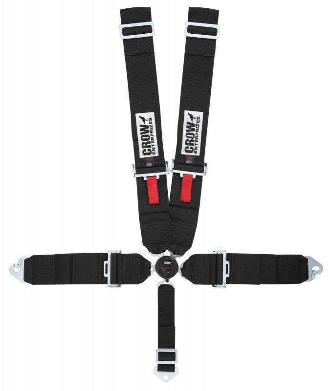 CROW SAFETY GEAR Kam Lock Lap Belt 5-Way Black Floor Mount Safety Restraints Seat Belts and Harnesses main image