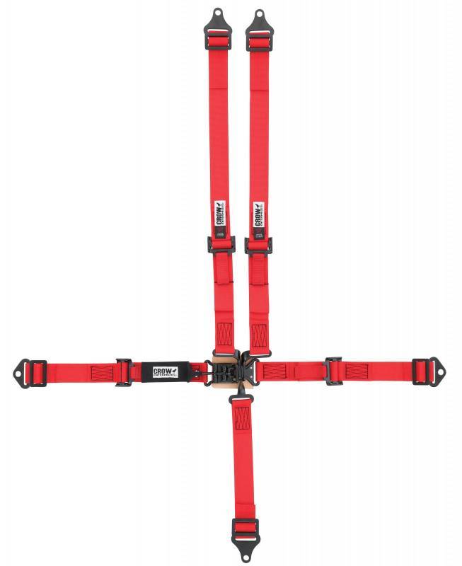 CROW SAFETY GEAR 5-Way L&L 2in Lap Belt P ull-up adj  ALL B/I & W/ Safety Restraints Seat Belts and Harnesses main image