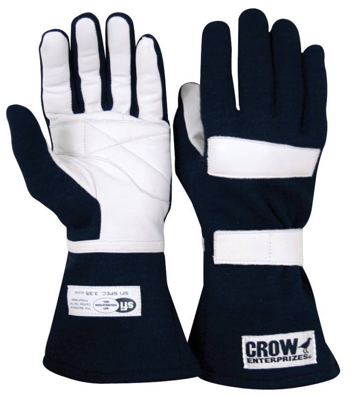 CROW SAFETY GEAR Junior Driving Gloves Black Large SFI-3.3/5 Safety Clothing Driving Gloves main image