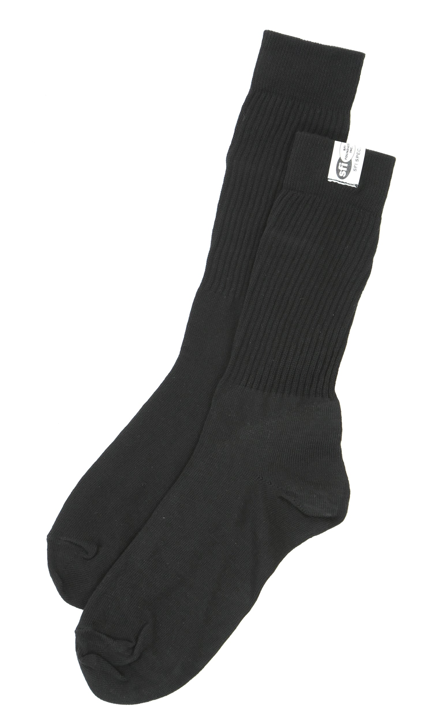 CROW SAFETY GEAR Black FR Blend SFI 3.3 Sock MEDIUMl 8-9 Safety Equipment Safety Clothing main image