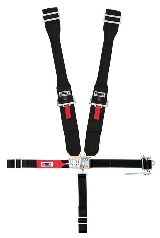 CROW SAFETY GEAR 5-Way L&L  W/Ratchet on left side lap belt.  Rig Safety Equipment Safety Restraints main image