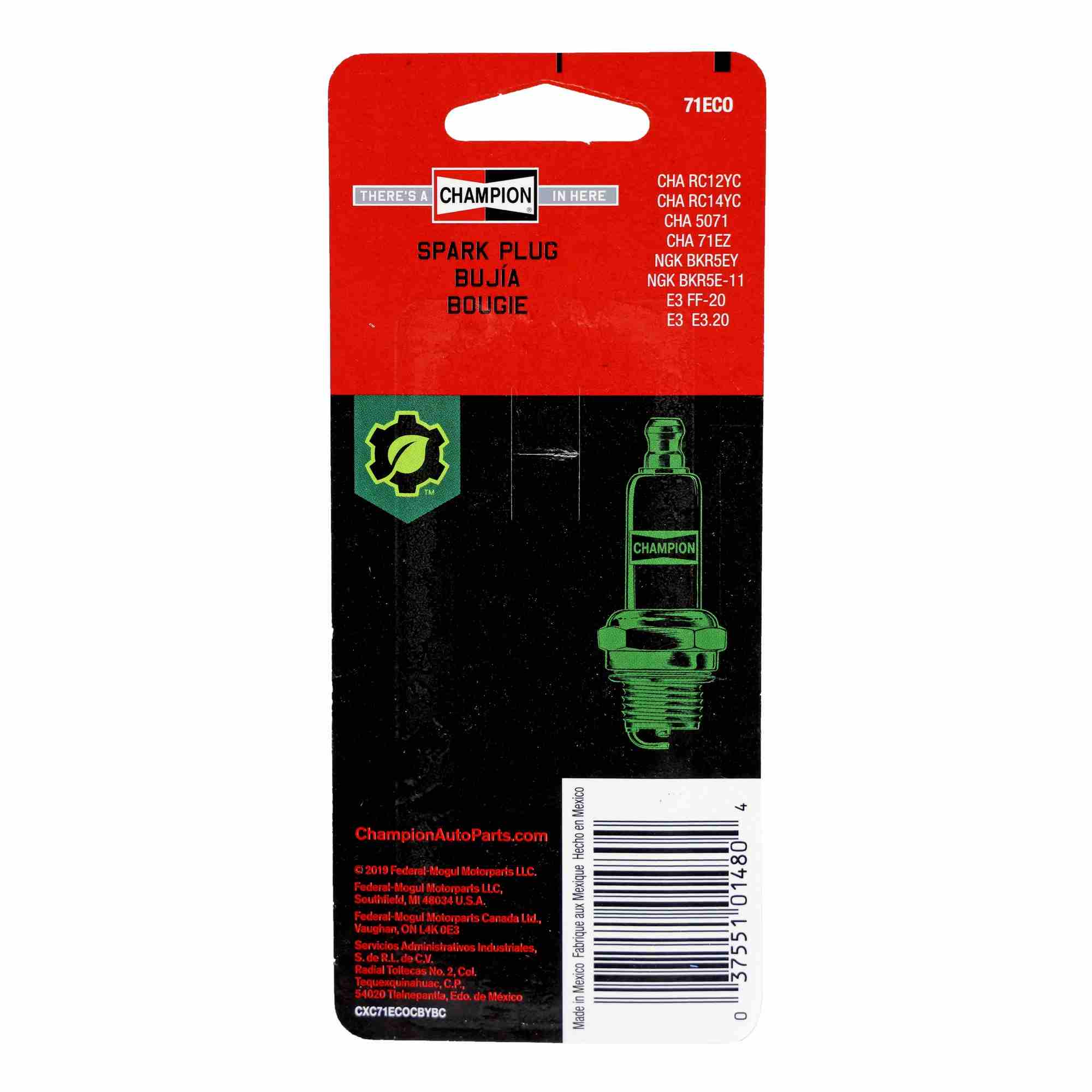 Champion Spark Plug Spark Plug 71ECO