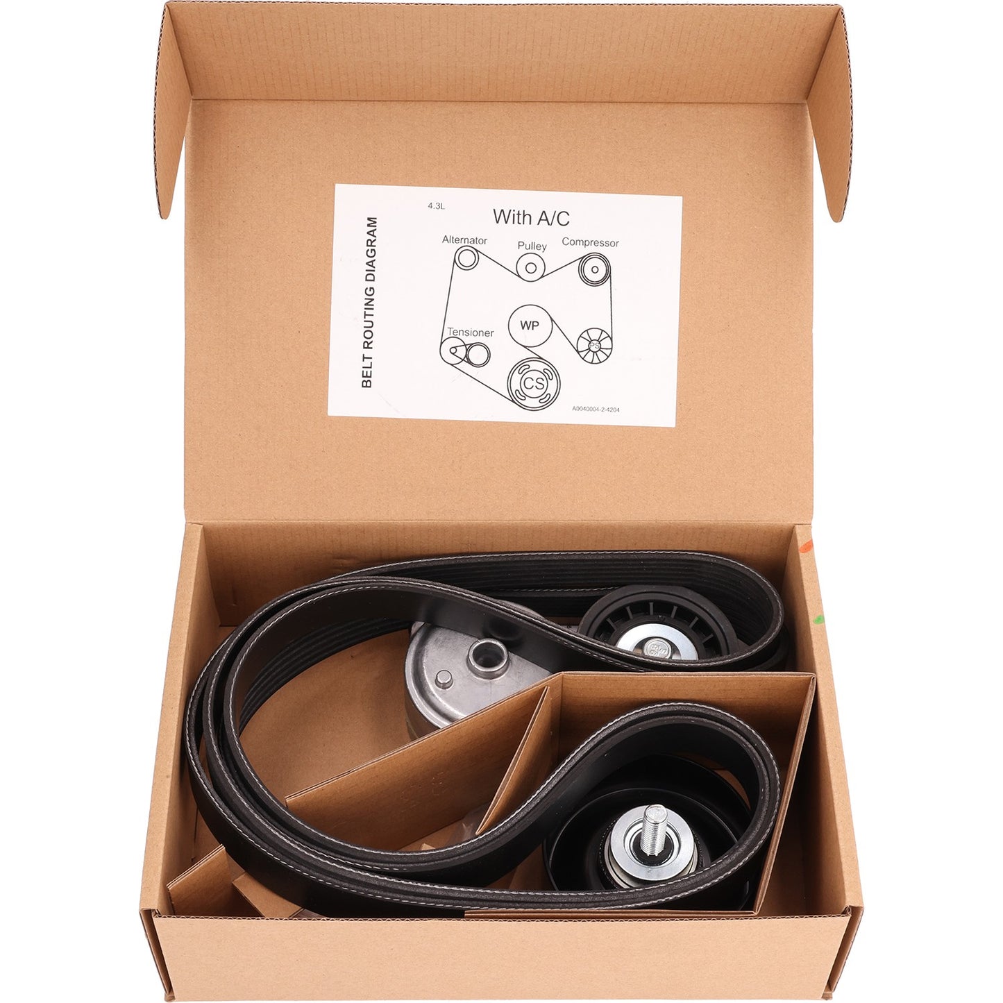 Cloyes High Performance Accessory Drive Belt Kit B40004 image 2