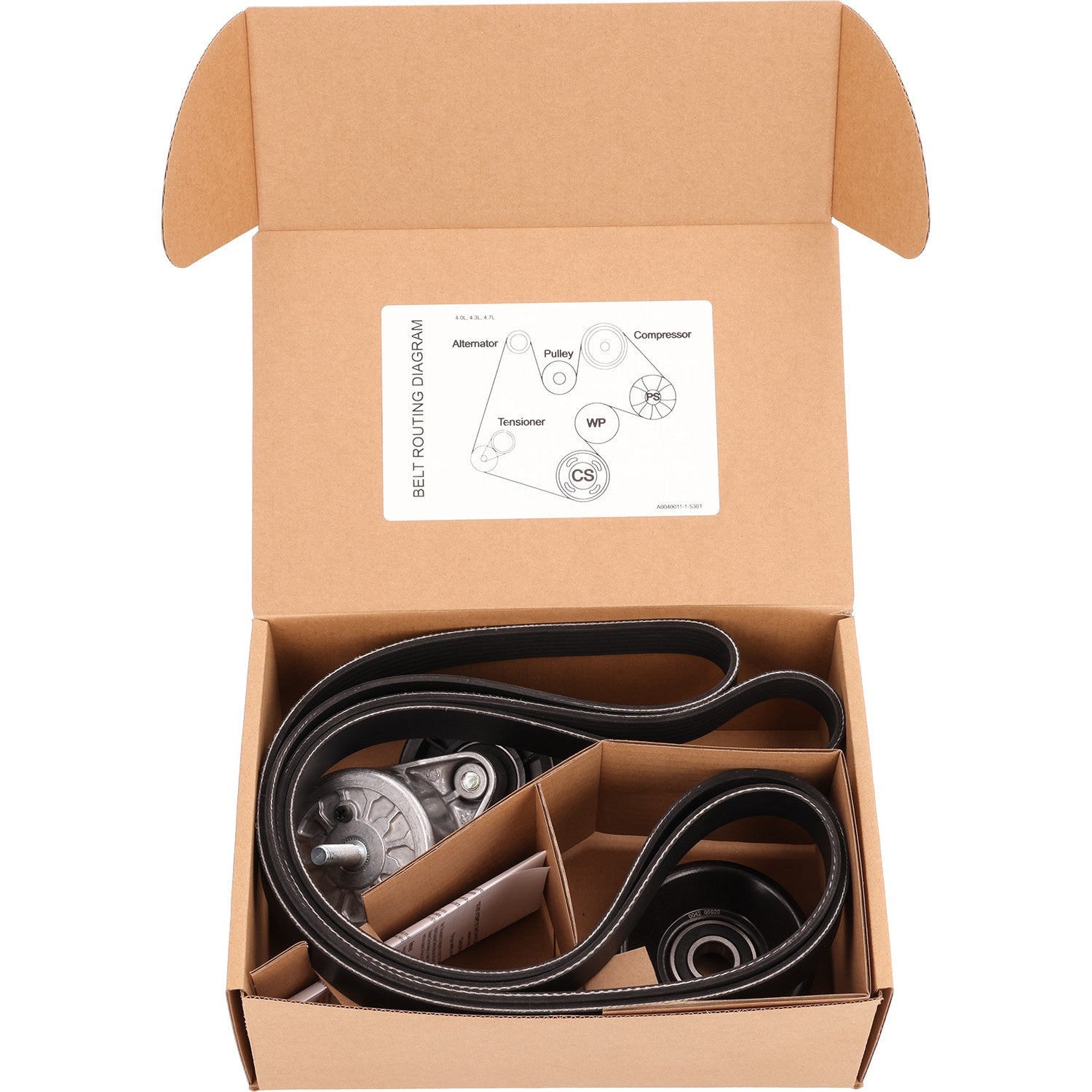 Cloyes High Performance Accessory Drive Belt Kit B40011 image 2