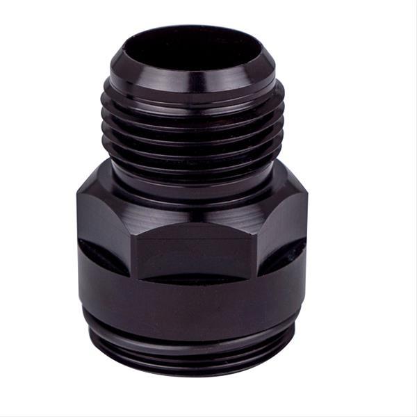 CVR Performance 12an Water Pump Inlet Fitting - Black Water Pumps Water Pump/ Water Neck Hose Adapters main image