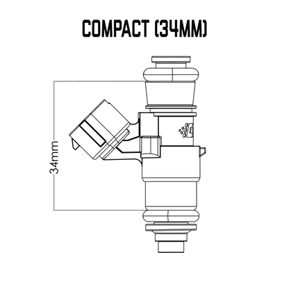 DeatschWerks Single Universal Compact Injector (34mm)
