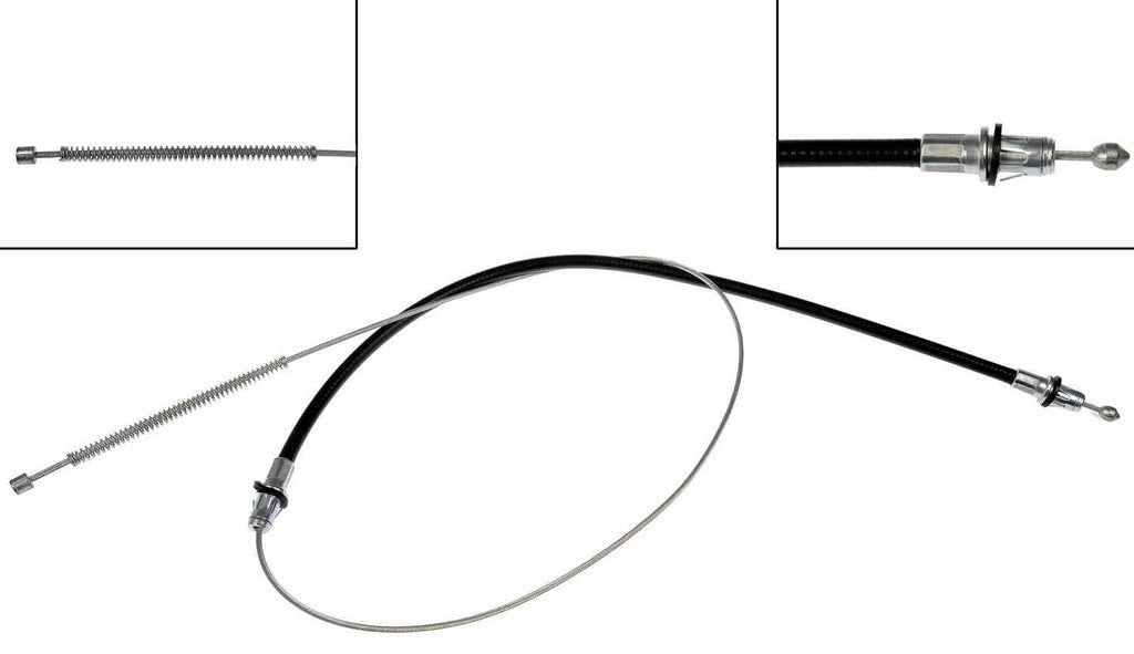 Dorman - First Stop Parking Brake Cable with zinc-plated fittings for 1974-71 Ford Maverick, Mercury Capri and 1974-73 Mercury Comet C92558