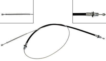 Dorman - First Stop Parking Brake Cable with zinc-plated fittings for 1974-71 Ford Maverick, Mercury Capri and 1974-73 Mercury Comet C92558