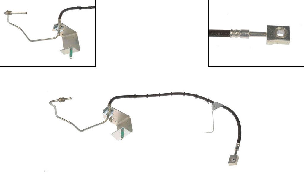 Dorman - First Stop Brake Hydraulic Hose EPDM Rubber with Corrosion Resistant Fittings for 2009 Chevrolet, 2009 GMC, 2008 Isuzu H620341