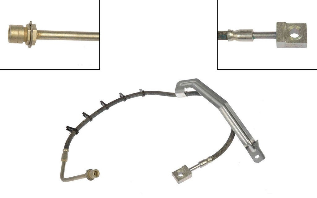 Dorman - First Stop Brake Hydraulic Hose EPDM Rubber with Corrosion-Resistant Fittings for 2009-05 Chevrolet GMC H620365