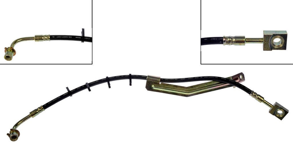 Dorman - First Stop Brake Hydraulic Hose with EPDM rubber and corrosion-resistant fittings for 2009-05 Chevrolet, GMC H620366