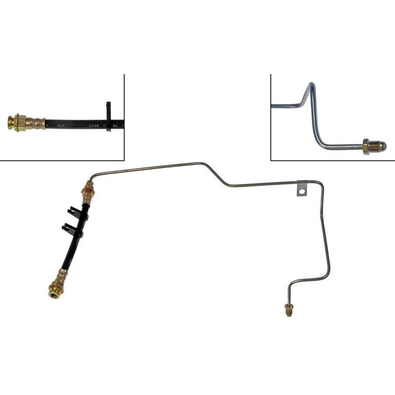 Dorman - First Stop Brake Hydraulic Hose EPDM Rubber with Corrosion-Resistant Fittings for 2010-2014 Chrysler PT Cruiser H620900