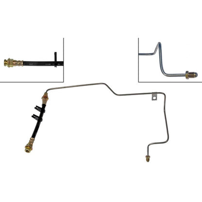 Dorman - First Stop Brake Hydraulic Hose EPDM Rubber with Corrosion-Resistant Fittings for 2010-2014 Chrysler PT Cruiser H620900