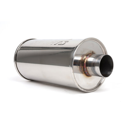 DC Sports Universal Round Muffler 2.5" Inlet / 2.5" Outlet