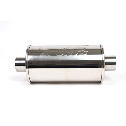 DC Sports Universal Round Muffler 2.5" Inlet / 2.5" Outlet