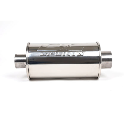 DC Sports Universal Round Muffler 2.5" Inlet / 3" Outlet