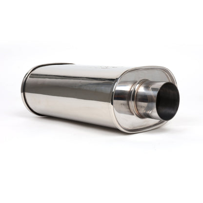 DC Sports Universal Oval Muffler 2.5" Inlet / 3" Outlet