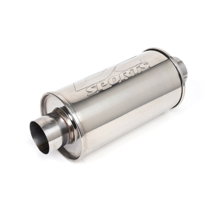 DC Sports Universal Round Muffler 3" Inlet / 3" Outlet