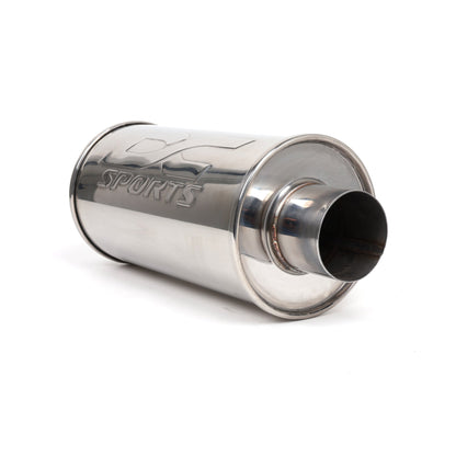 DC Sports Universal Round Muffler 3" Inlet / 3" Outlet