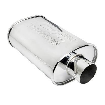 DC Sports Universal Oval Muffler 3" Inlet / 3" Outlet
