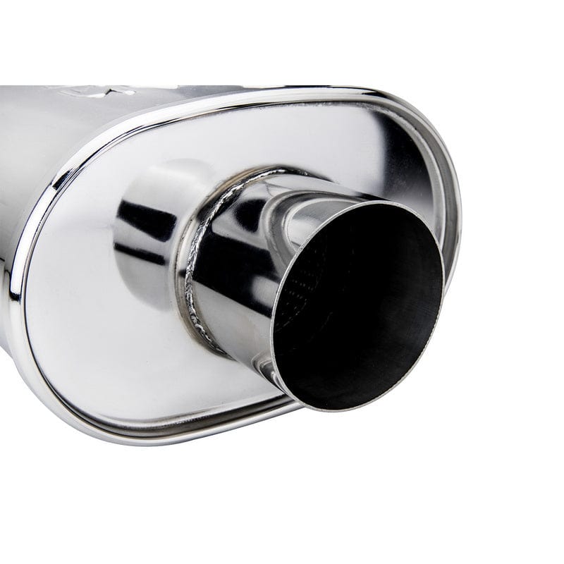 DC Sports Universal Oval Muffler 3" Inlet / 3" Outlet
