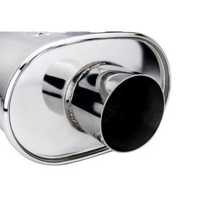 DC Sports Universal Oval Muffler 3" Inlet / 3" Outlet
