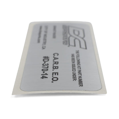 DC Sports CARB Sticker D-370-14 (For Headers)