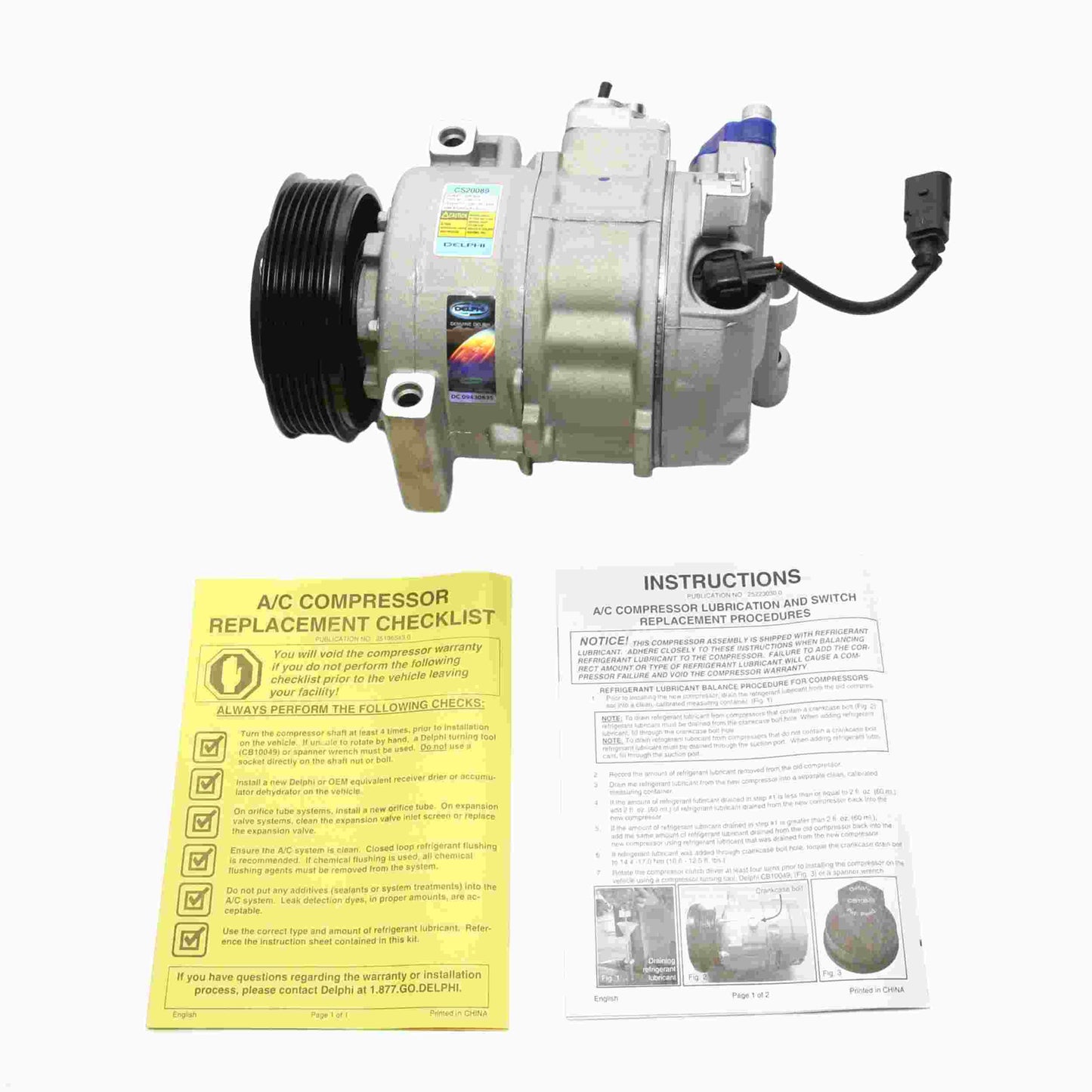 Delphi A/C Compressor CS20089