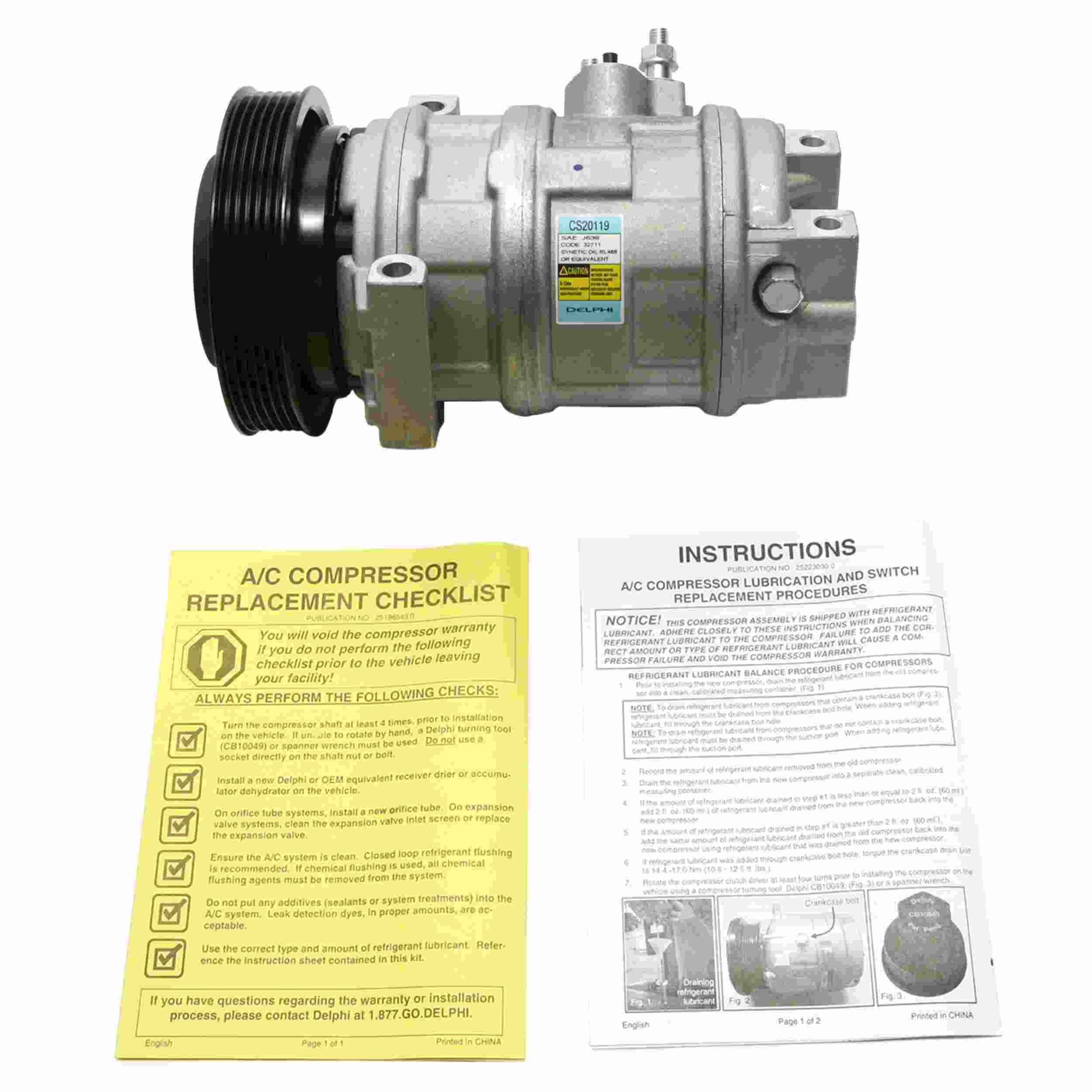 Delphi A/C Compressor CS20119
