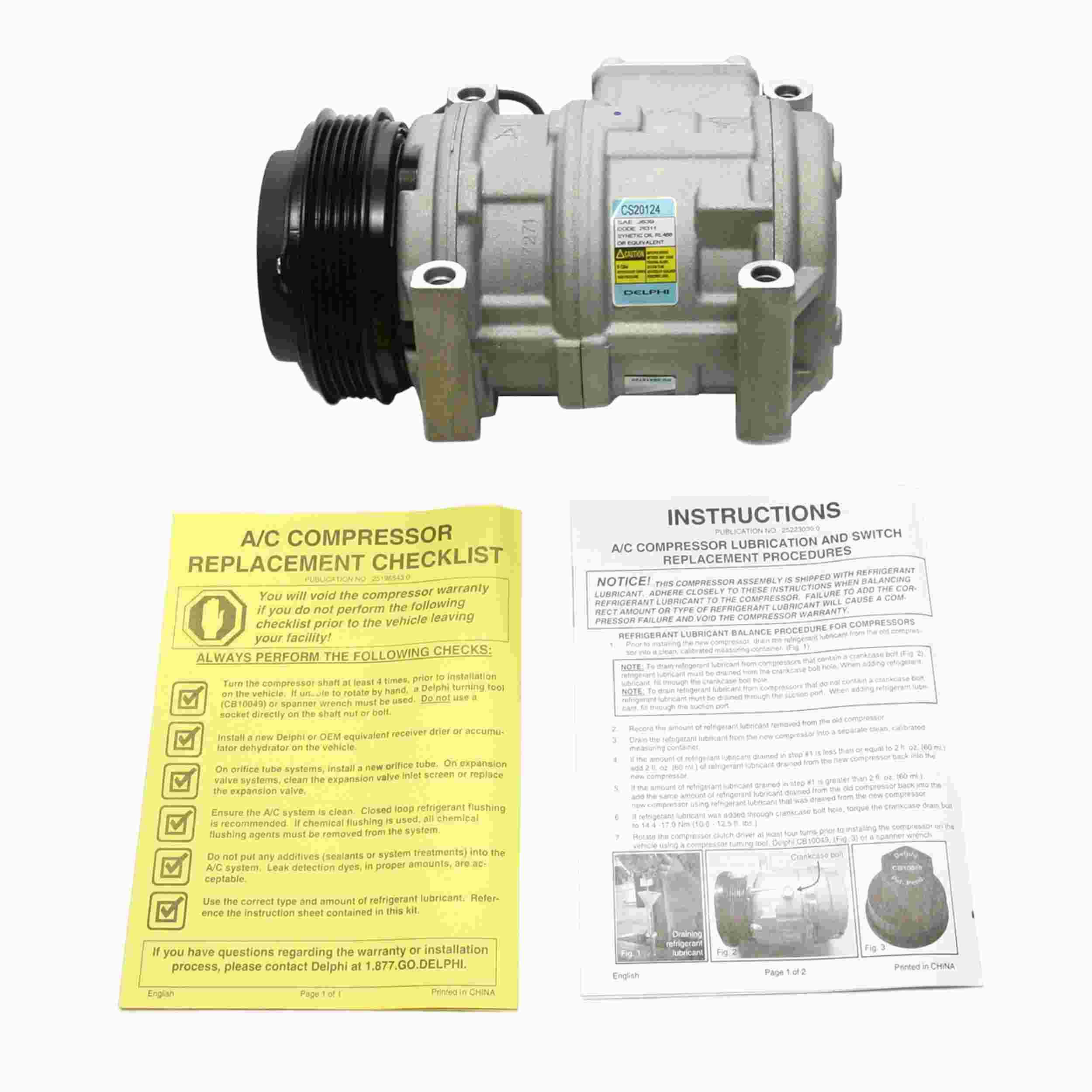 Delphi A/C Compressor CS20124