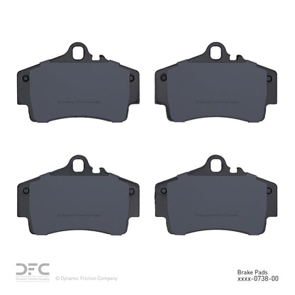 Dynamic Friction Company Disc Brake Pad Set 1000-0738-00