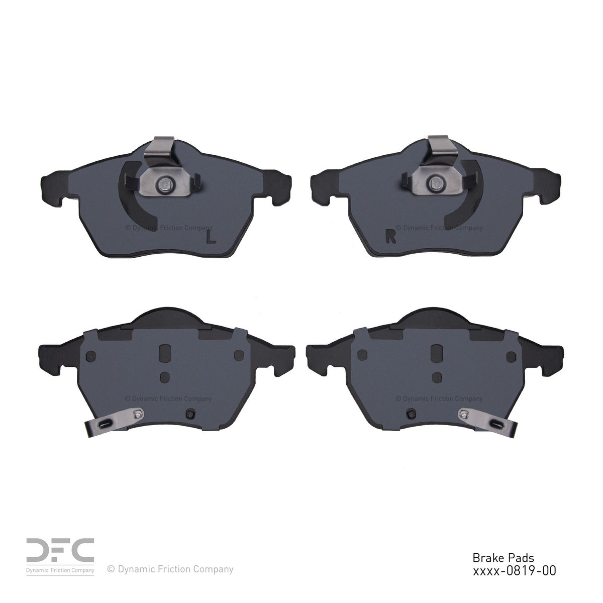 Dynamic Friction Company Disc Brake Pad Set 1000-0819-00