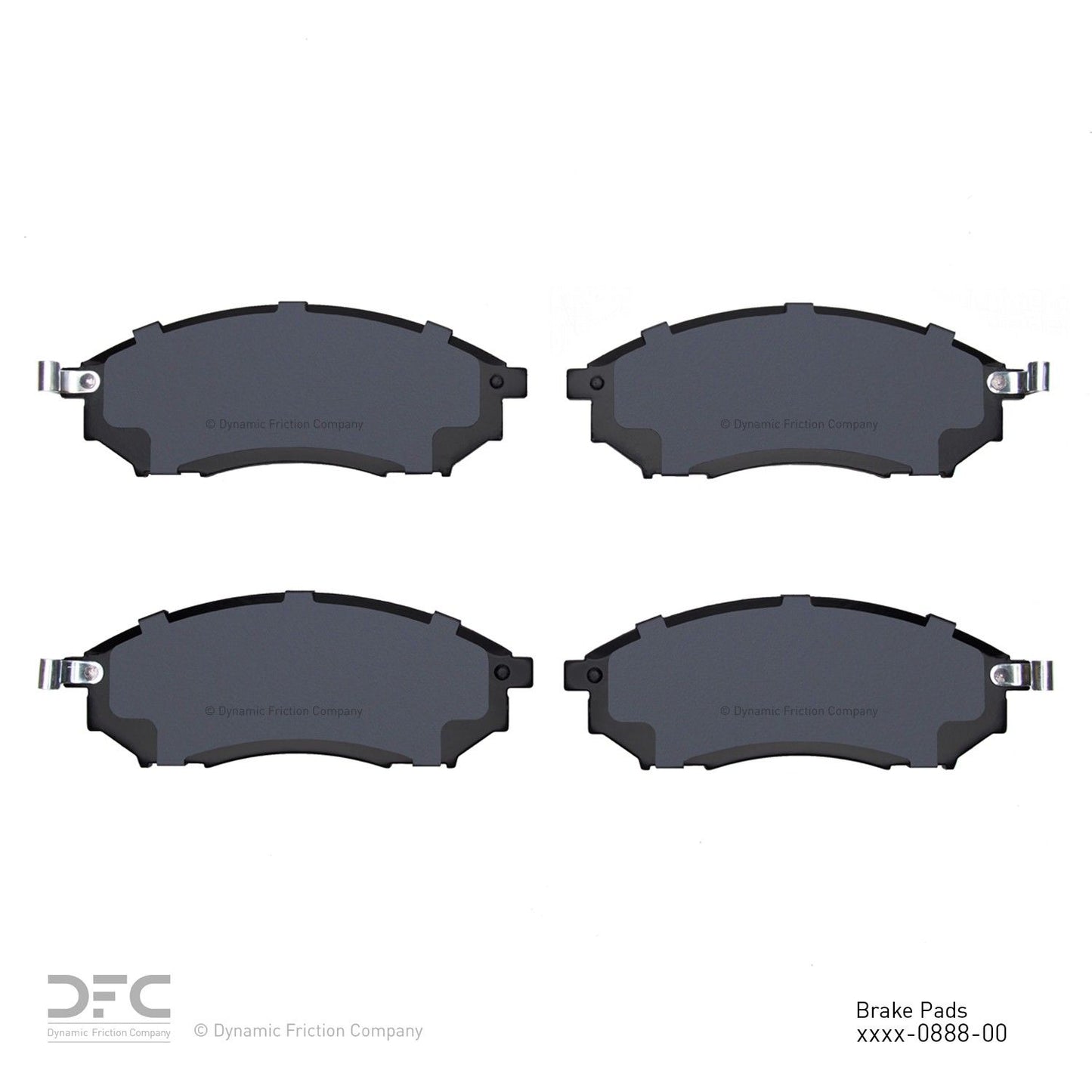 Dynamic Friction Company Disc Brake Pad Set 1000-0888-00