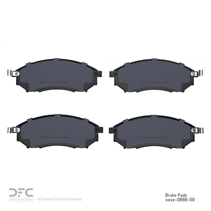 Dynamic Friction Company Disc Brake Pad Set 1000-0888-00