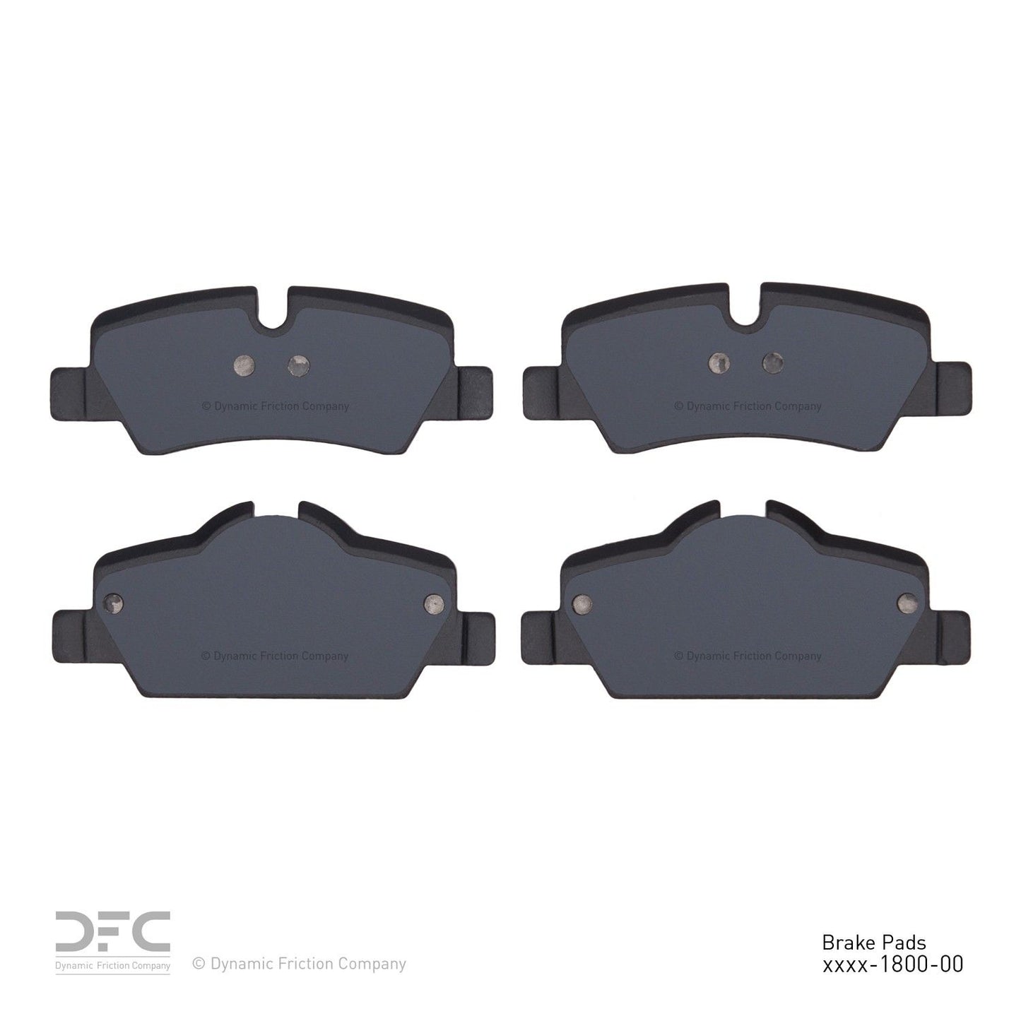 Dynamic Friction Company Disc Brake Pad Set 1000-1800-00