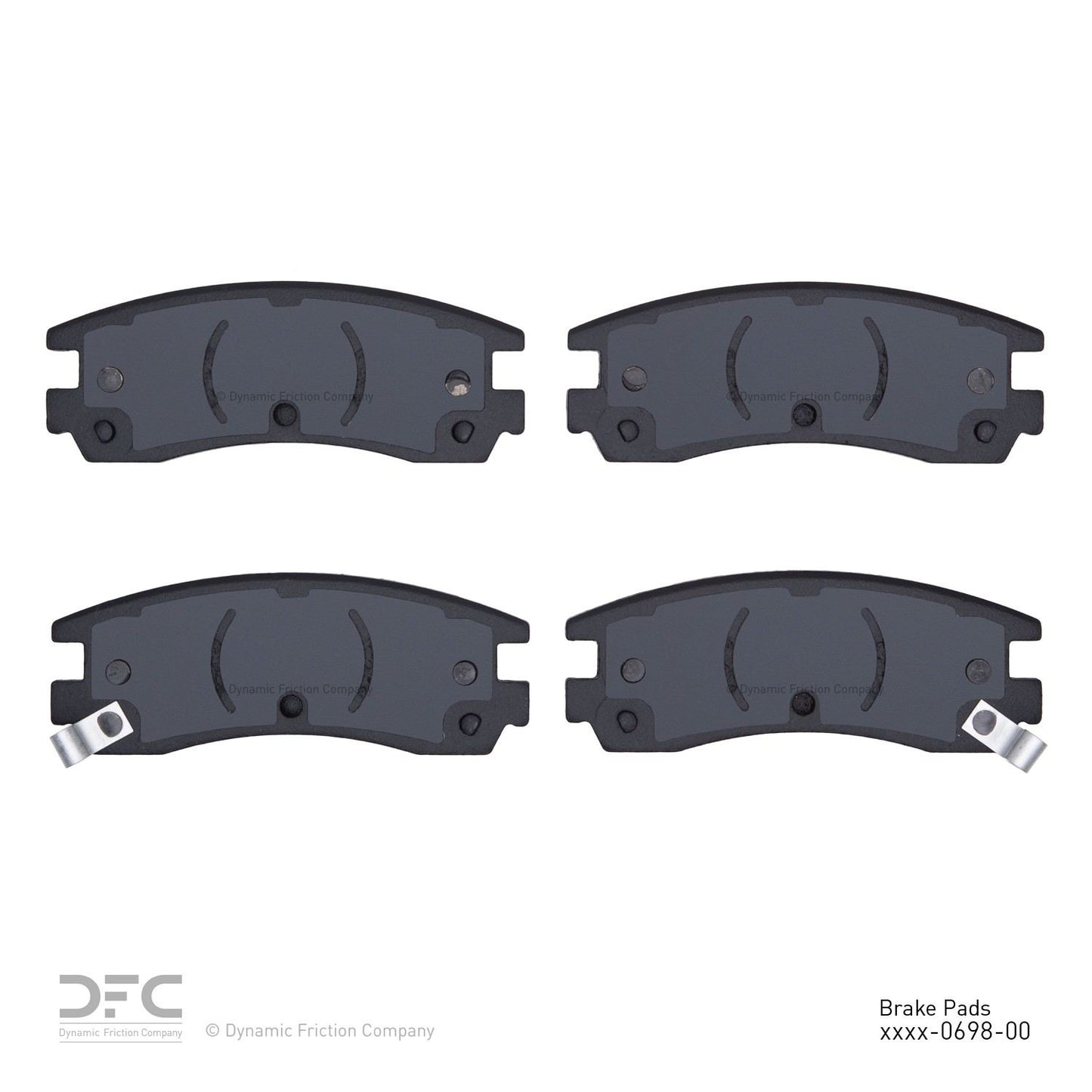 Dynamic Friction Company Disc Brake Pad Set 1310-0698-00